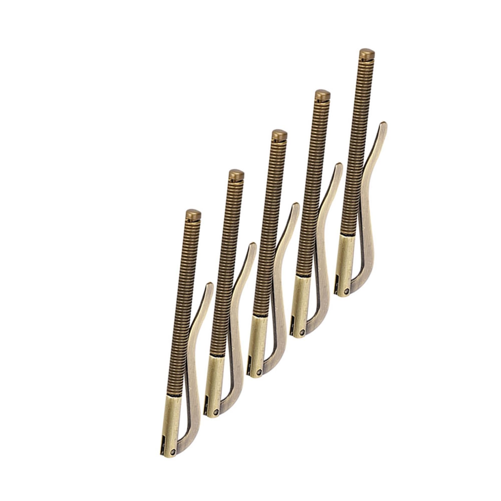 Gsycle 5Pcs Metal Bifold Money Clip, Wallet Replace Parts Spring Clamp Cash Holder 85mm for Leather Wallet (Ancient sweep)