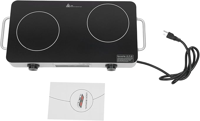 Estufa Vitrocerámica 2 Puestos 48.3 cm Corriente Doméstica 110V miniatura 7