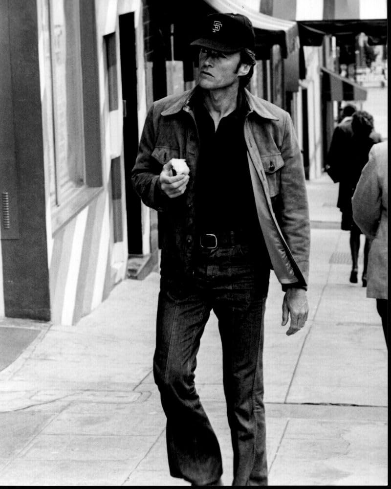 Amazon.com: Posterazzi Clint Eastwood Walking On Sidewalk In