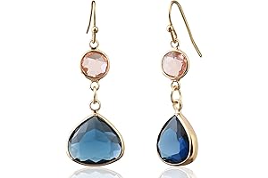 Mesmerizing Sapphire Blue Dangle Earrings for Women