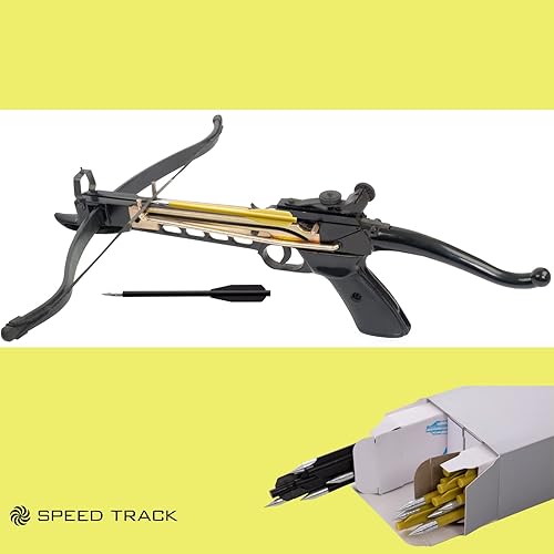 Miniatura 5 de SPEED TRACK Juego de 60 pernos para ballesta de tiro con arco de 625 pulgadas 50 a 80 libras con punta de metal afilada dardos reutilizables y