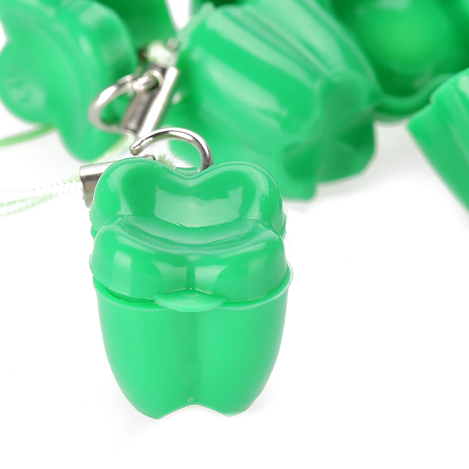 Scatola portaoggetti per denti da latte da 50 pezzi, collana salva denti perduti, adorabile organizzatore per denti da latte per bambini, mini scatole per denti portaoggetti  1501