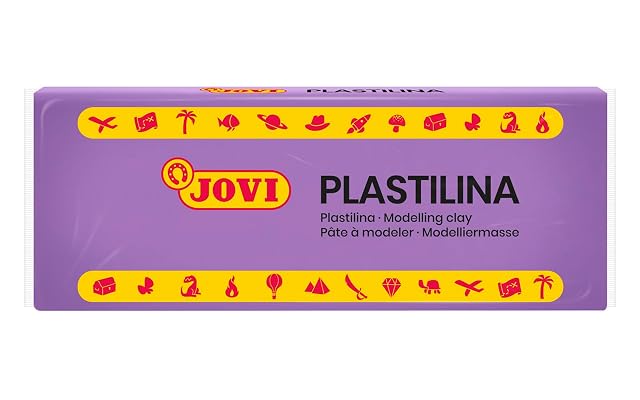 Foto 2 de 7 de Jovi - Plastilina Vegetal, 15 Pastillas de 150g, Color Violeta, no se Seca