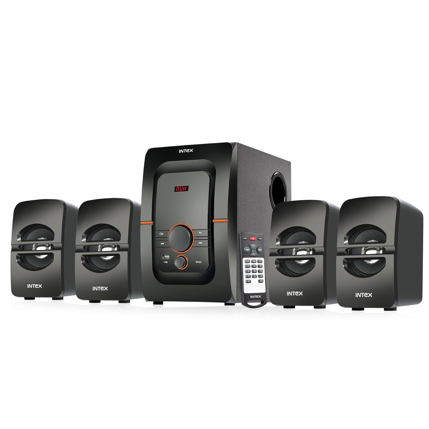 Intex Bang Plus 4.1 Channel Bluetooth Home Theater, Multimedia Speaker ...