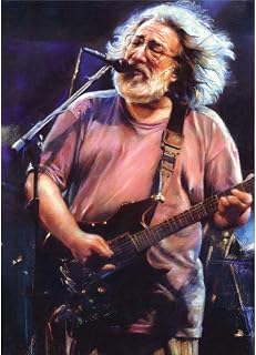 Signs 4 Fun Magnet – Jerry Garcia Portrait Funny Magnet - 3.5” x 2.5” Easy Remove Fridge Locker Magnet - Magnet for Gifts Decor - Made in USA