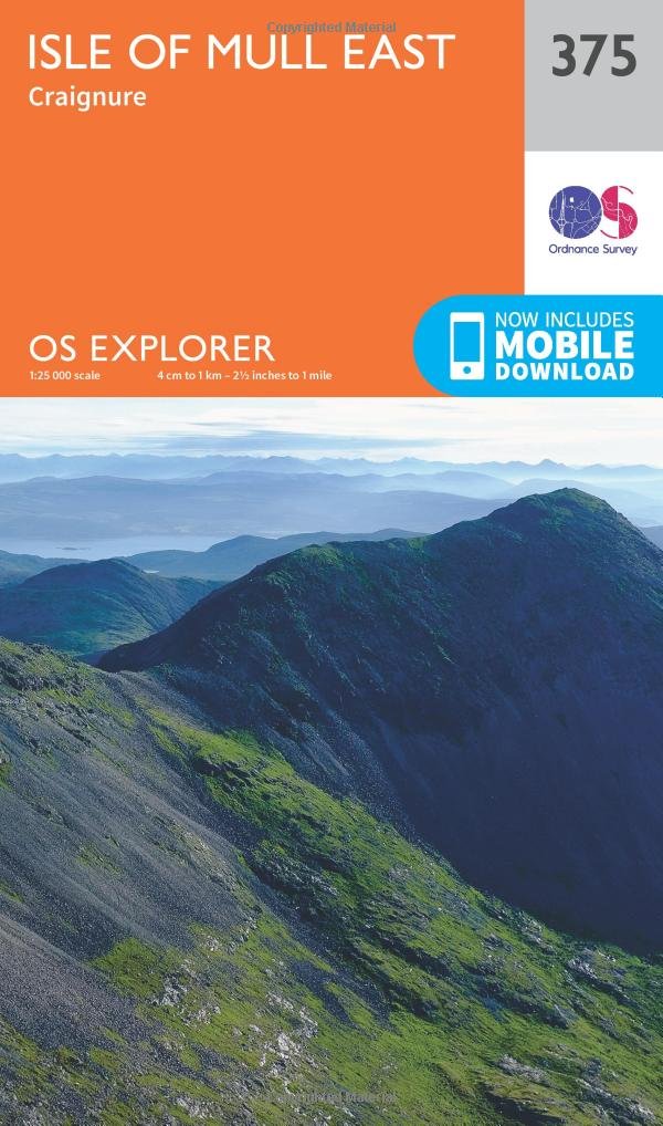 Isle of Mull East Map | Craignure | Ordnance Survey | OS Explorer Map 375 | Scotland | Walks | Hiking | Maps | Adventure