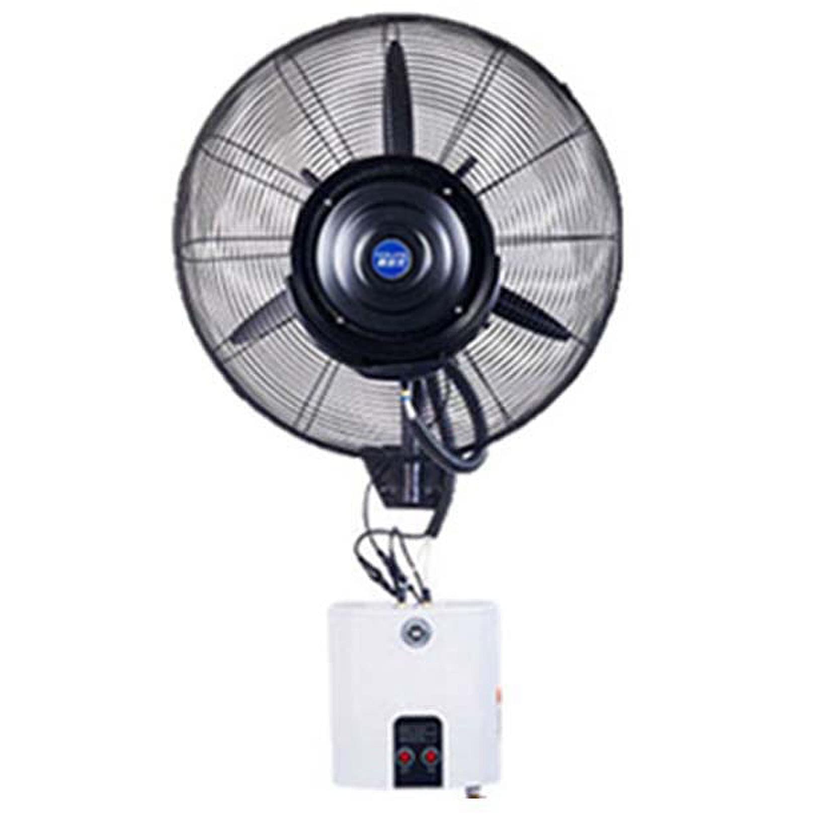 JKJZSALJ Cooling Fan With Mist,60°Oscillating Wall-Mounted Misting Fan,Industrial Shop Garage Barn Workspace Misting Fans With 3 Wind Modes,71cm/28in