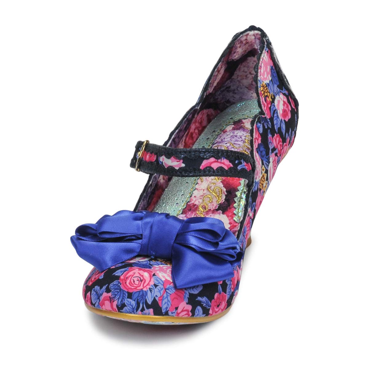 Irregular Choice Damska letnia bryza Mary Jane, (niebieska kwiatowa)