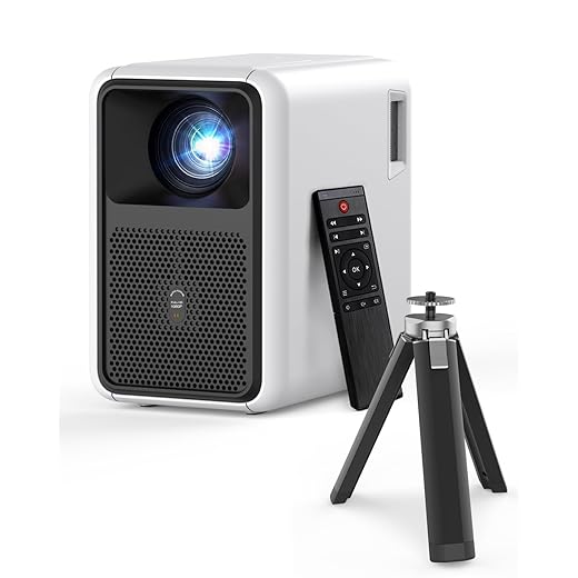 1800 ANSI Office Projector,Smart Video Projector with 1080P Native,Movie Projector with 4K Support, Auto Focus,WiFi6 & Bluetooth Home Theater Movie Projector