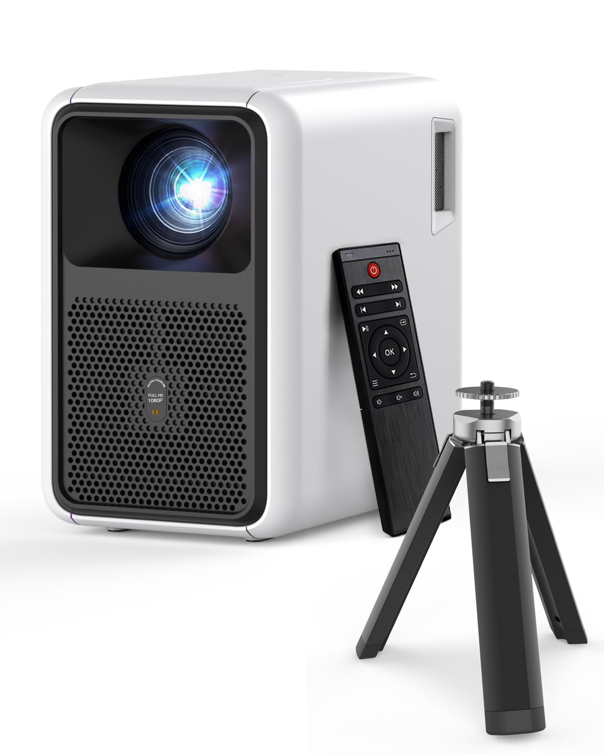 1800 ANSI Office Projector,Smart Video Projector with 1080P Native,Movie Projector with 4K Support, Auto Focus,WiFi6 & Bluetooth Home Theater Movie Projector