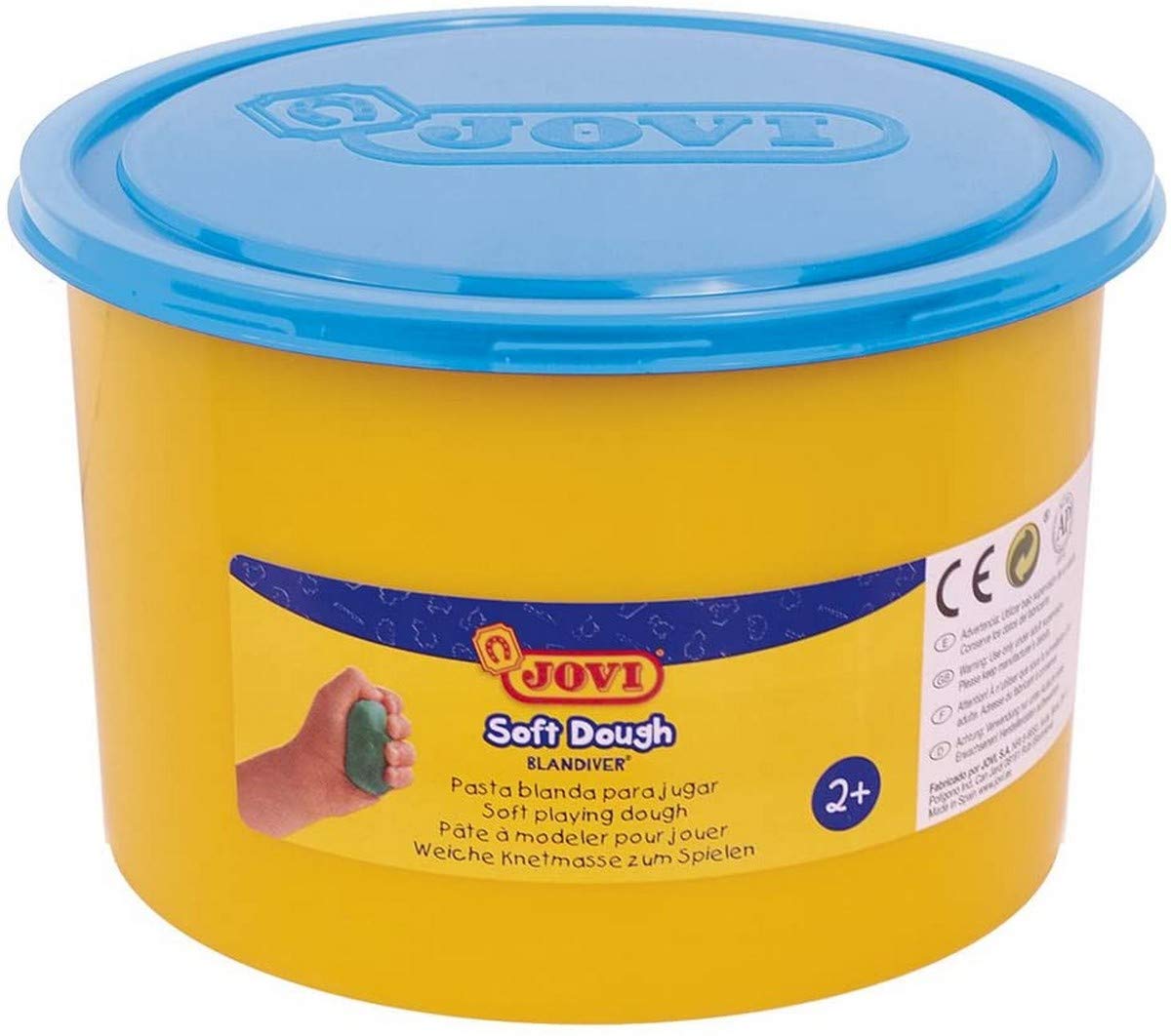 Jovi Soft Dough Blandiver, Bote de 460 g, Color Azul flúor (46006F)