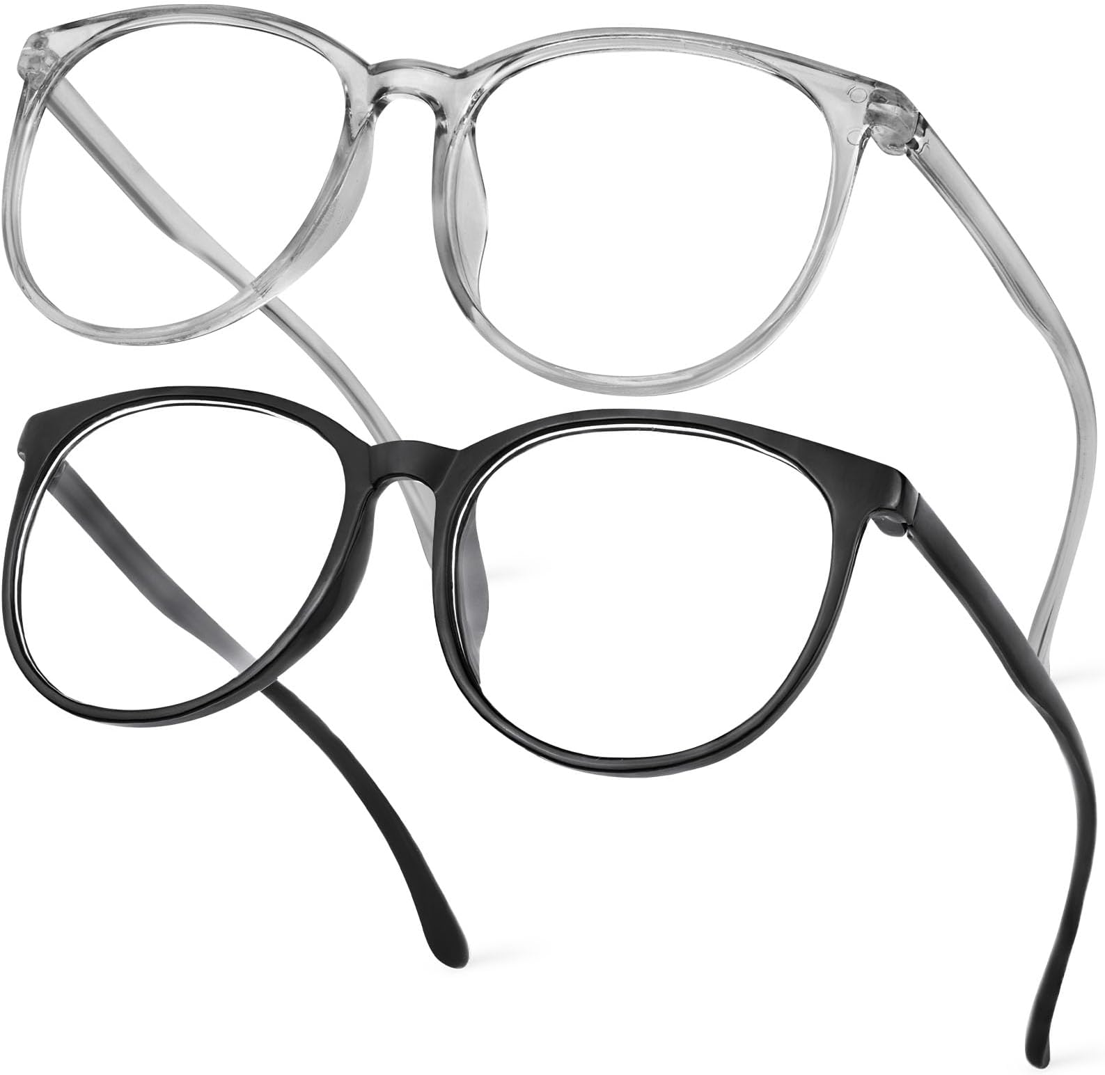 Aomig Blue Light Blocking Glasses, 1/2/3 Pcs Anti Blue Light Computer Gaming Glasses for Women Men, Lightweight Reading Glasses Anti Glare Anti Eyestrain
