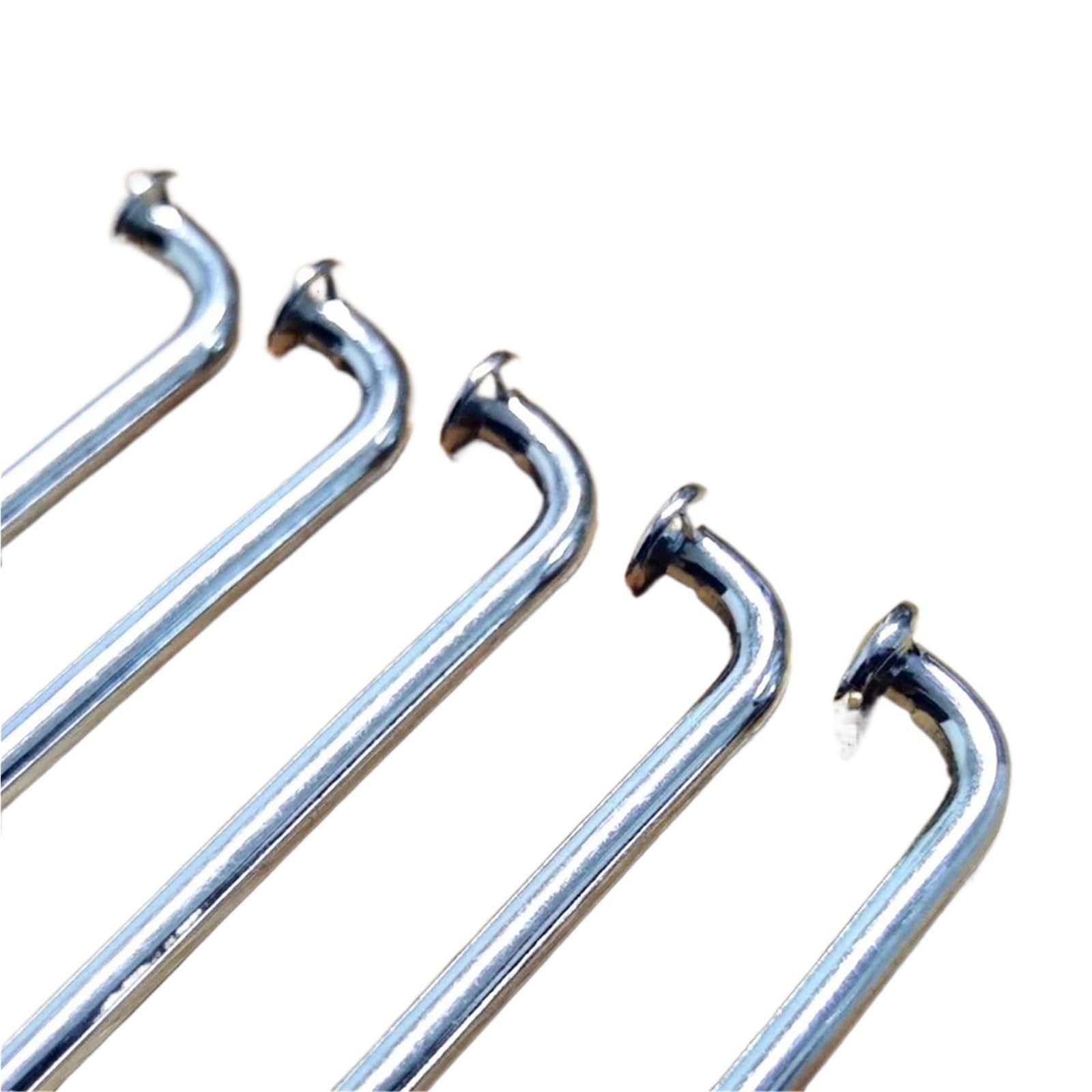 36 szt./partia 10G (3,18 mm) wytrzymałe szprychy + sutki - 55-305 mm do roweru elektrycznego, motocykla, skutera - stalowe szprychy J-Bend (125 mm)