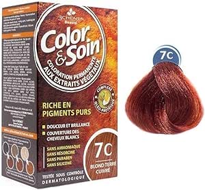 Les 3 Chênes Color &amp; Soin Coloration Femme - Blond Terre Cuivré : 7C