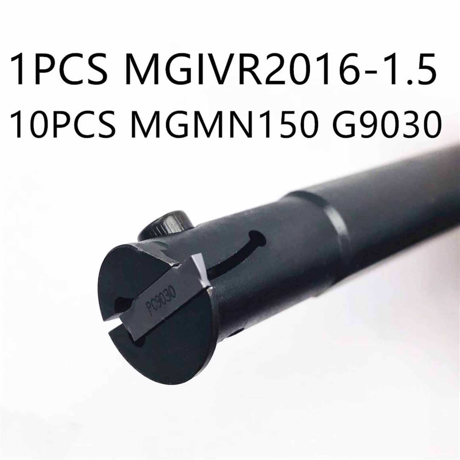 1pcs MGIVR2016-1.5 Soporte de cuchilla ranurada interna + 1 0pcs MGMN150 G PC9030 Cuchilla ranurada interna de metal Mgivr DOLUNTO
