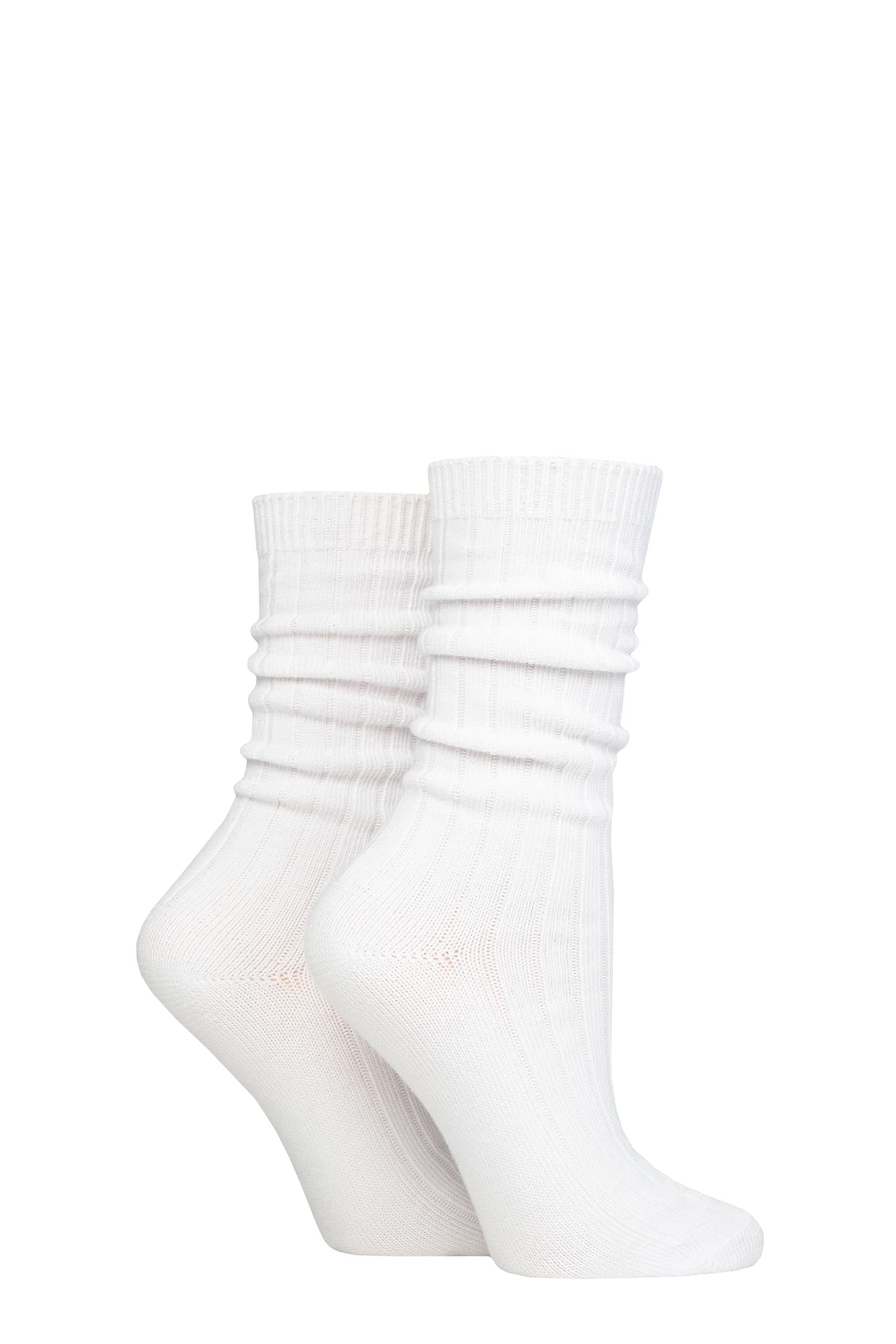 Pringle of ScotlandPringle Ladies Super Soft Rib Knit Slouch Socks Pack of 2