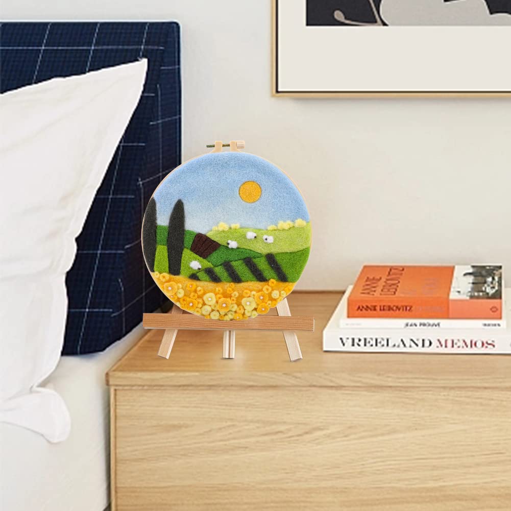 Kit Infeltrimento Per Principianti Con Lana E Cornice - Set Per Creare Quadri In Lana Feltro, Ideale Per Regali - Foto 6