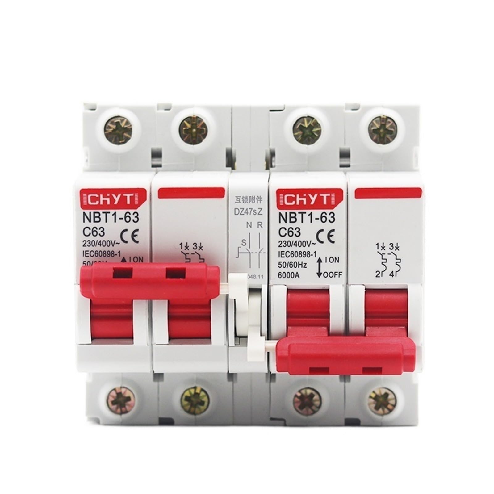 Commutateur de transfert manuel inverseur de source mini MTS 220V 50Hz 60Hz