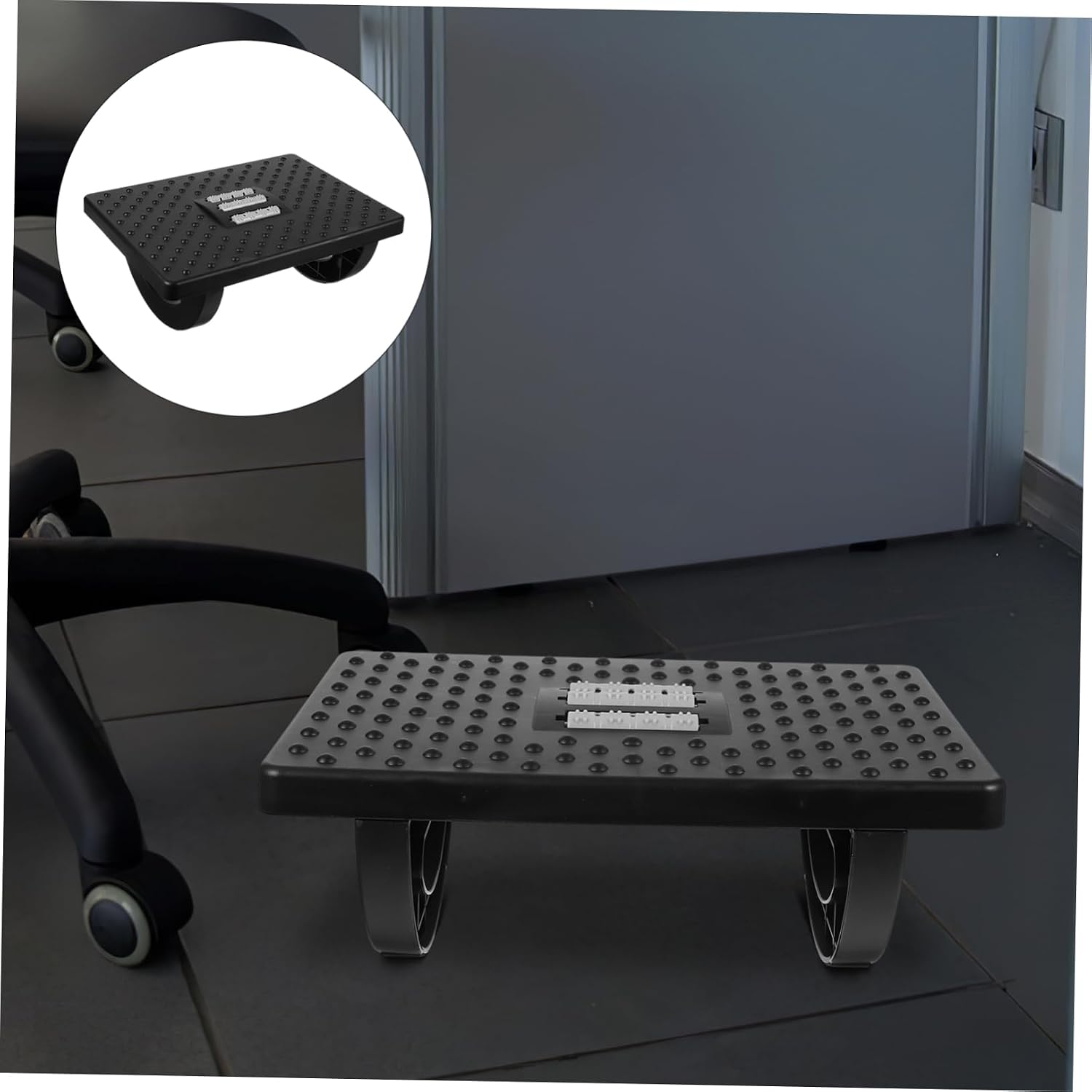 Ergonomic Office Footrest Under Desk Non-Skid Foot Stool for Home and Office Adjustable Height Foot Rest for Fatigue Relief for Adults and Boys and Girls