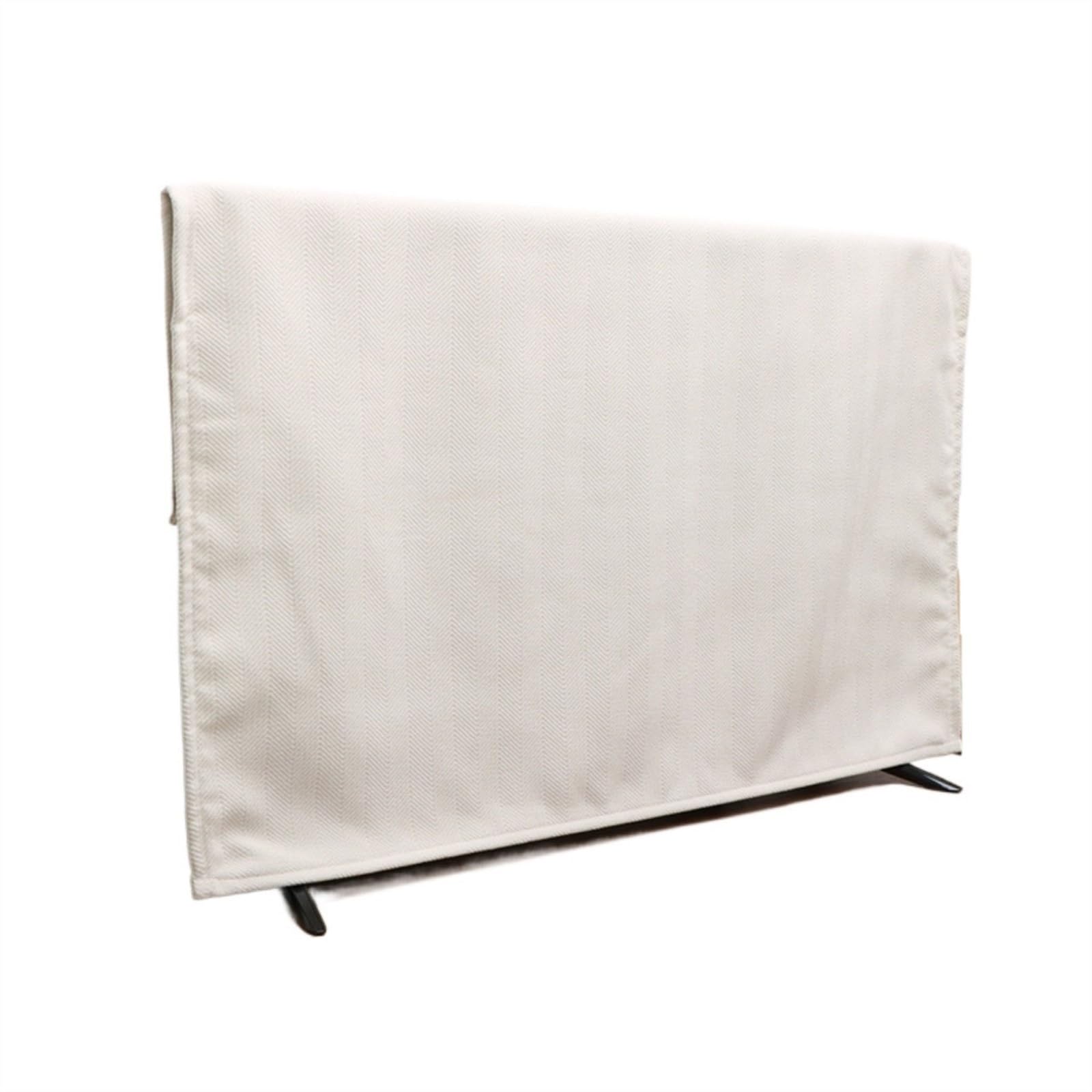 Osłona Przeciwpyłowa do Telewizora W Wielu Rozmiarach Uniwersalna Pokrowiec na Telewizor Montowanych na Ścianie/biurku(85 inch,White)