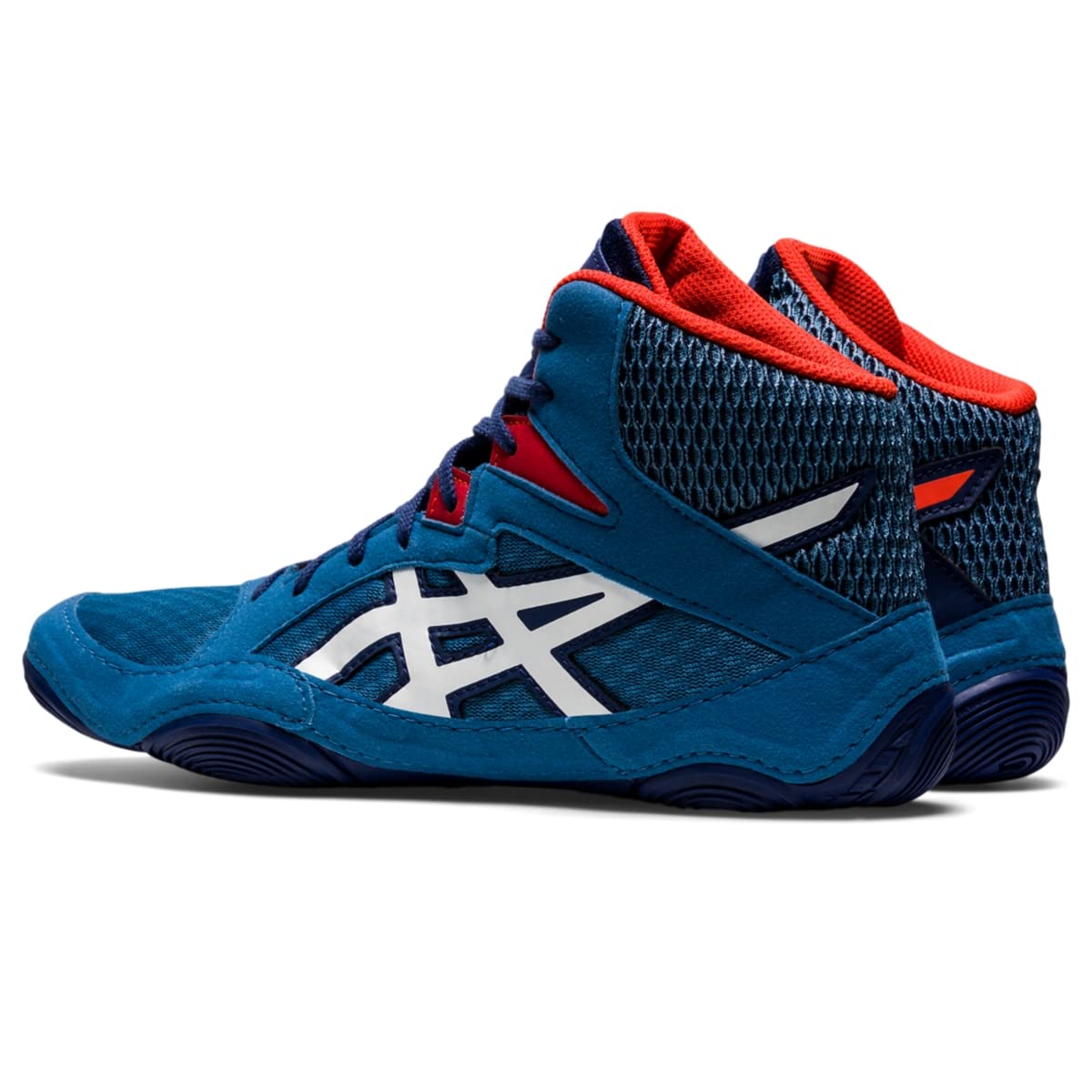 ASICS Scarpe da Wrestling Snapdown 3 Uomo, Azzurro/bianco., 39.5 EU