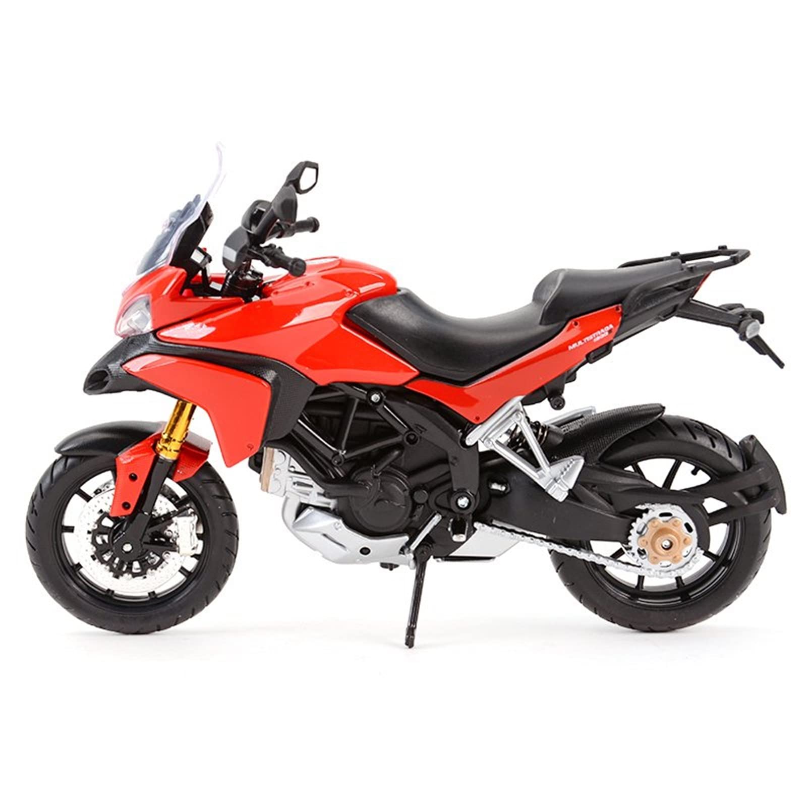 per Ducati Multistrada 1200S 1:12 Modello di Auto Pressofusa Rossa in Lega di Simulazione Auto da Collezione Hobby Modello di Moto Regalo Ornamento Modelli di Moto
