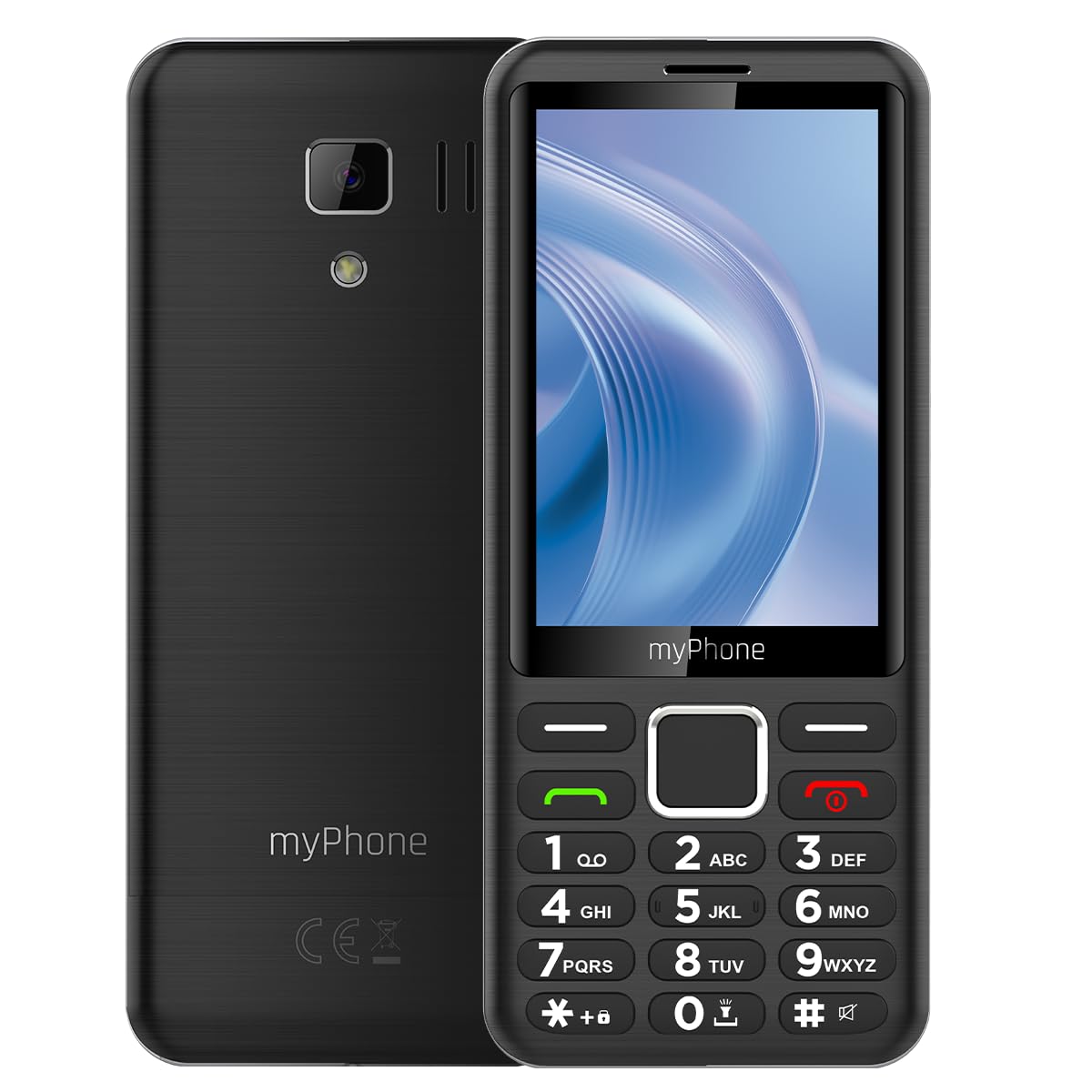 myPhone 3510 LTE telefon dla seniora bez abonamentu, 4G telefon z klawiaturą z 3,5 calowy wyświetlacz, duże przyciski, Dual SIM, długi czas pracy baterii