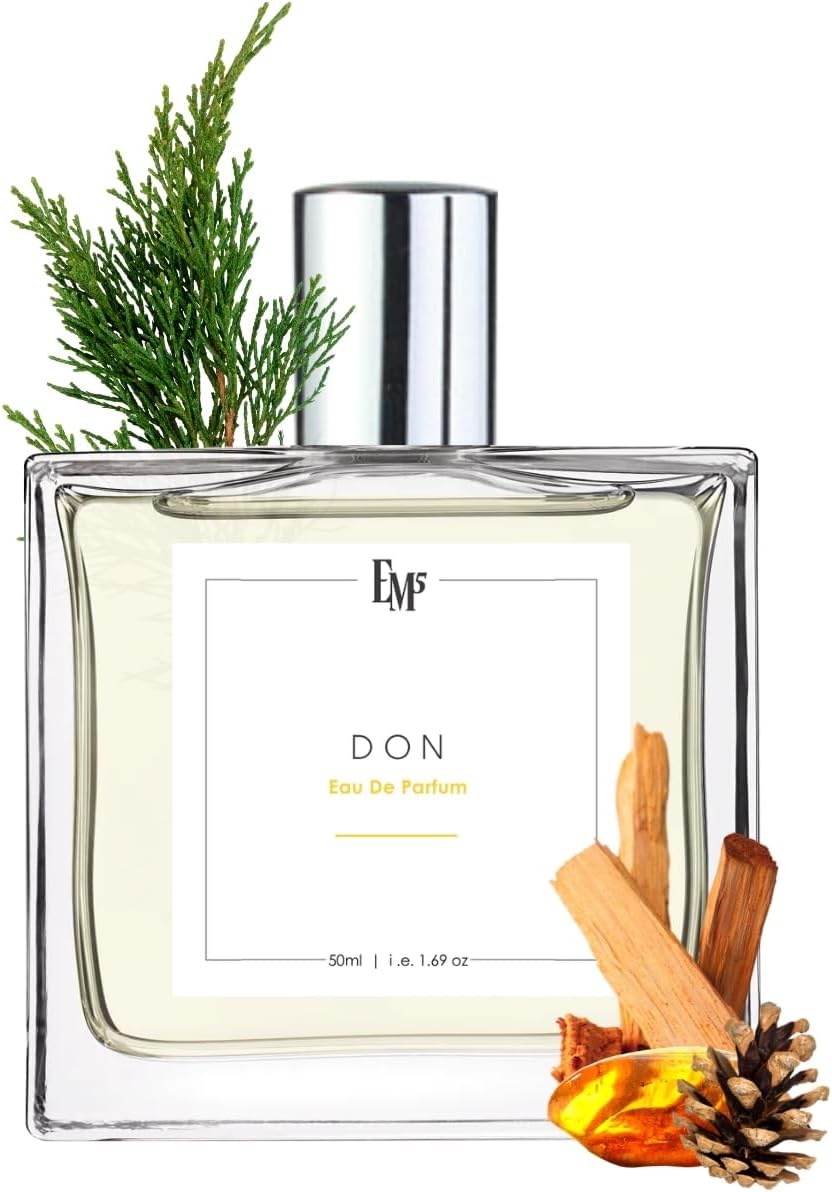 EM5 Don Perfume for Men | Woody Powdery Warm Spicy Fragrance | 50ml Eau de Parfum Spray | Luxury Gift for Him