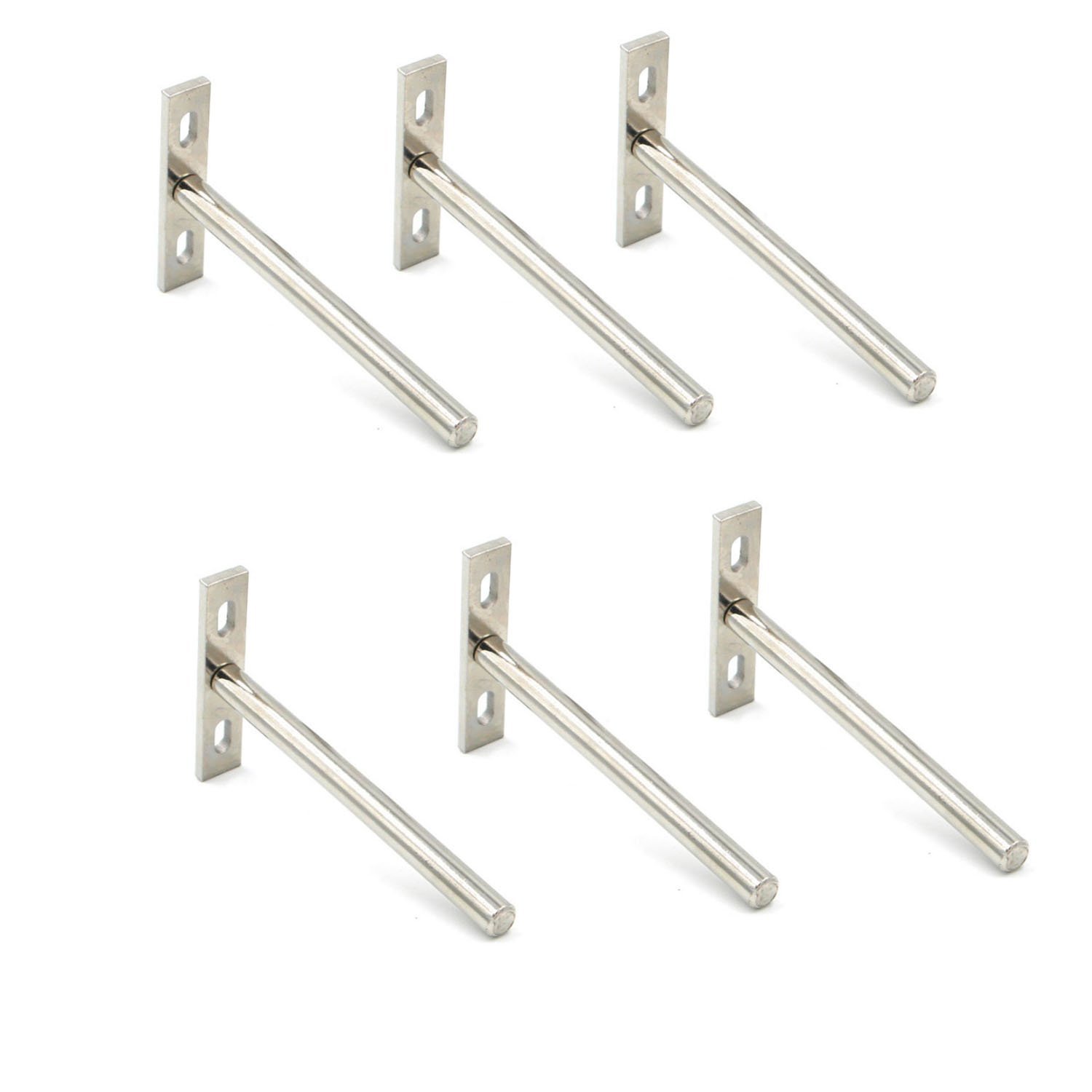 Buy Antrader 6PCS 5" Floating Shelf Brackets Blind Shelf Supports