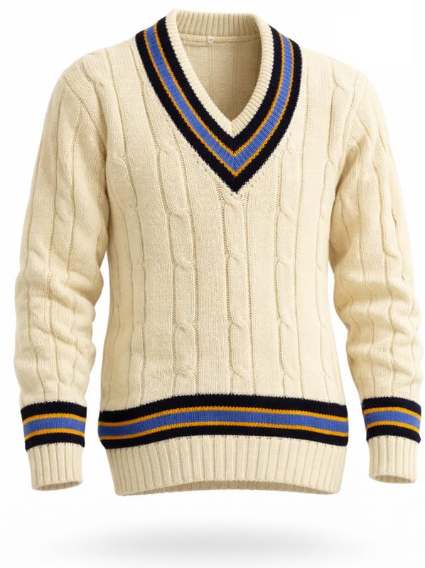 cw Plain Matrix Cricket Sweater for Men | Long Sleeves Winter Wear | Warm & Comfortable Full Sleeve Pullover | Cozy Sports-Inspired Winter Essential-picture-16