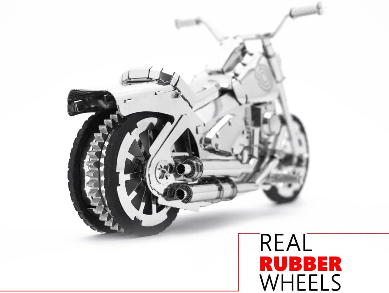 METAL-TIME Roadway Fantasy Motorcycle, Motorcycle Model, Metal Vehicle Motorcycle Model, 3D Puzzle Building Crafts, Collectible Figurine, Stainless Steel DIY Construction with Toolbox, 155 Pieces.