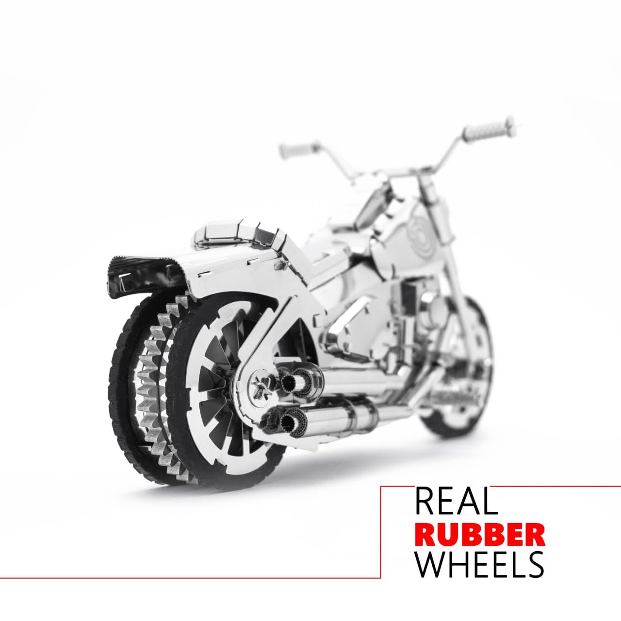 METAL-TIME Roadway Fantasy Motorcycle, modèle de moto, artisanat de construction de puzzle 3D, figurine de collection, construction de bricolage en acier inoxydable avec boîte à outils, 155 pièces.