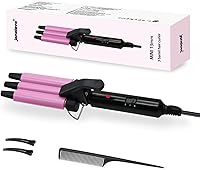 Vista 1 de janelove Crimpadora de cabello mejorada de 2 temperaturas ajustables, rizador de ondas de playa de 1/2 pulgada, rizador de cabello para cabello