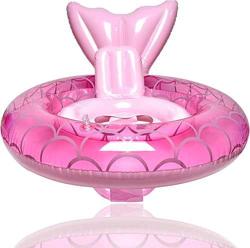 Vista 7 de ZEYGLXC Flotadores de piscina para bebés de 6 a 48 meses, anillo inflable de natación con asiento y asa para bebés y niños pequeños, entrenamiento