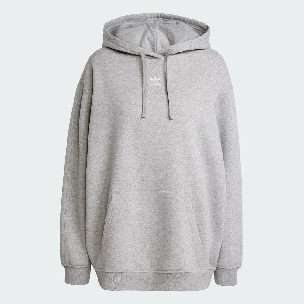 adidas Women's ESS OS HOODIE Medium grey heather/SS US
