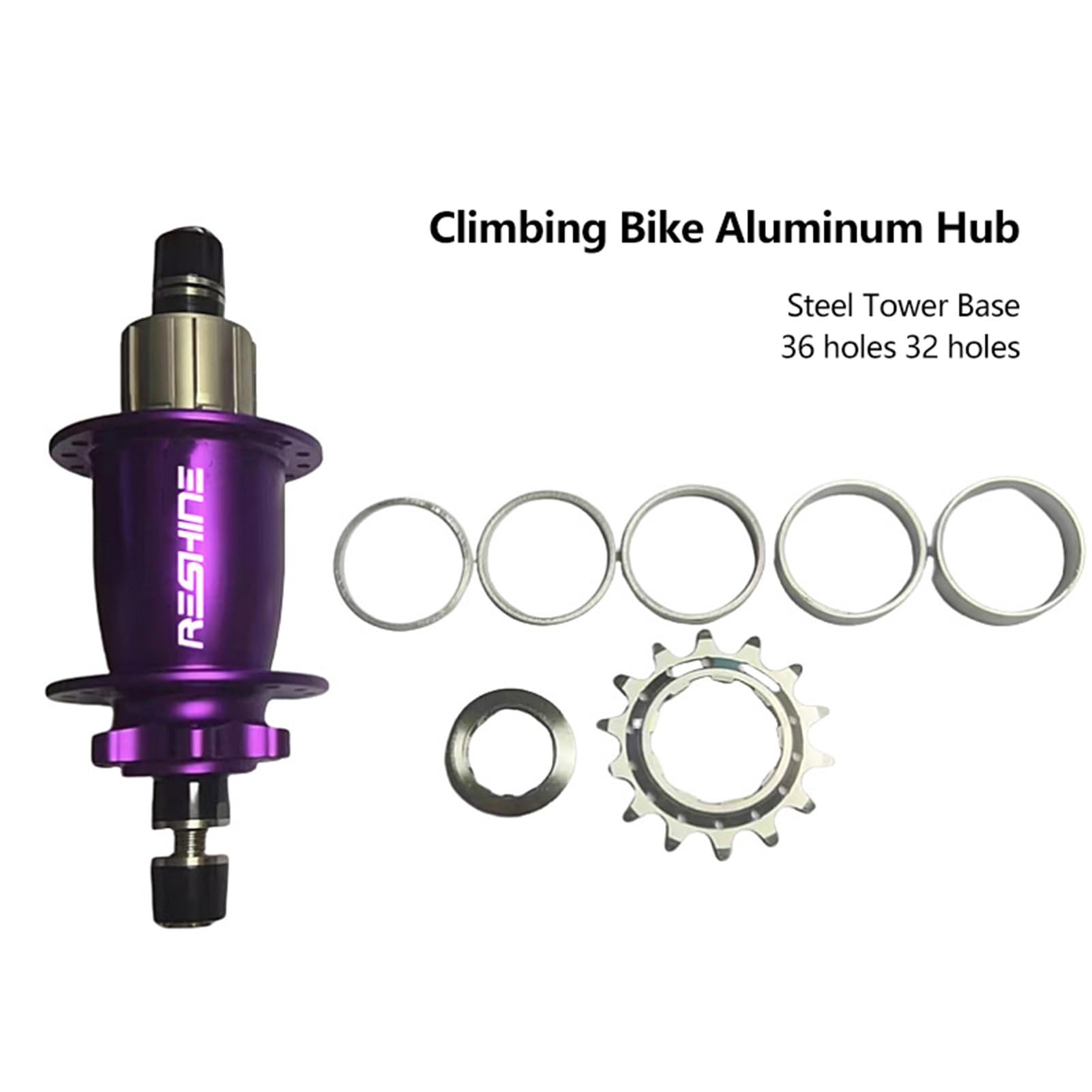 Piasta rowerowa 32H 36H do Dirt Jump Single Speed ​​hamulec tarczowy piasty ze stopu aluminium 10 x 135 mm śruby wewnętrzna piasta blokująca