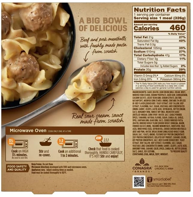 Miniatura 7 de Salutem Vita - Marie Callender's Variety Pack - Pan de carne y salsa congelada, 12.4 oztazón de albóndigas suecas, comida congelada, 11.5 oz -