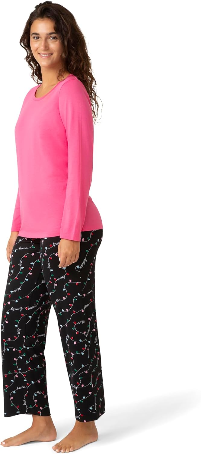 HUE womens Sleep and Lounge Pajama Separates, Christmas and Holiday Collection - Image 6