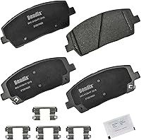 Vista 443 de Pastillas de Freno Delanteras Cerámicas Bendix Priority1 CFC430A para Modelos Selectos INFINITI G35, I30, Nissan 350Z, Altima, Juke, Maxima, Sentra