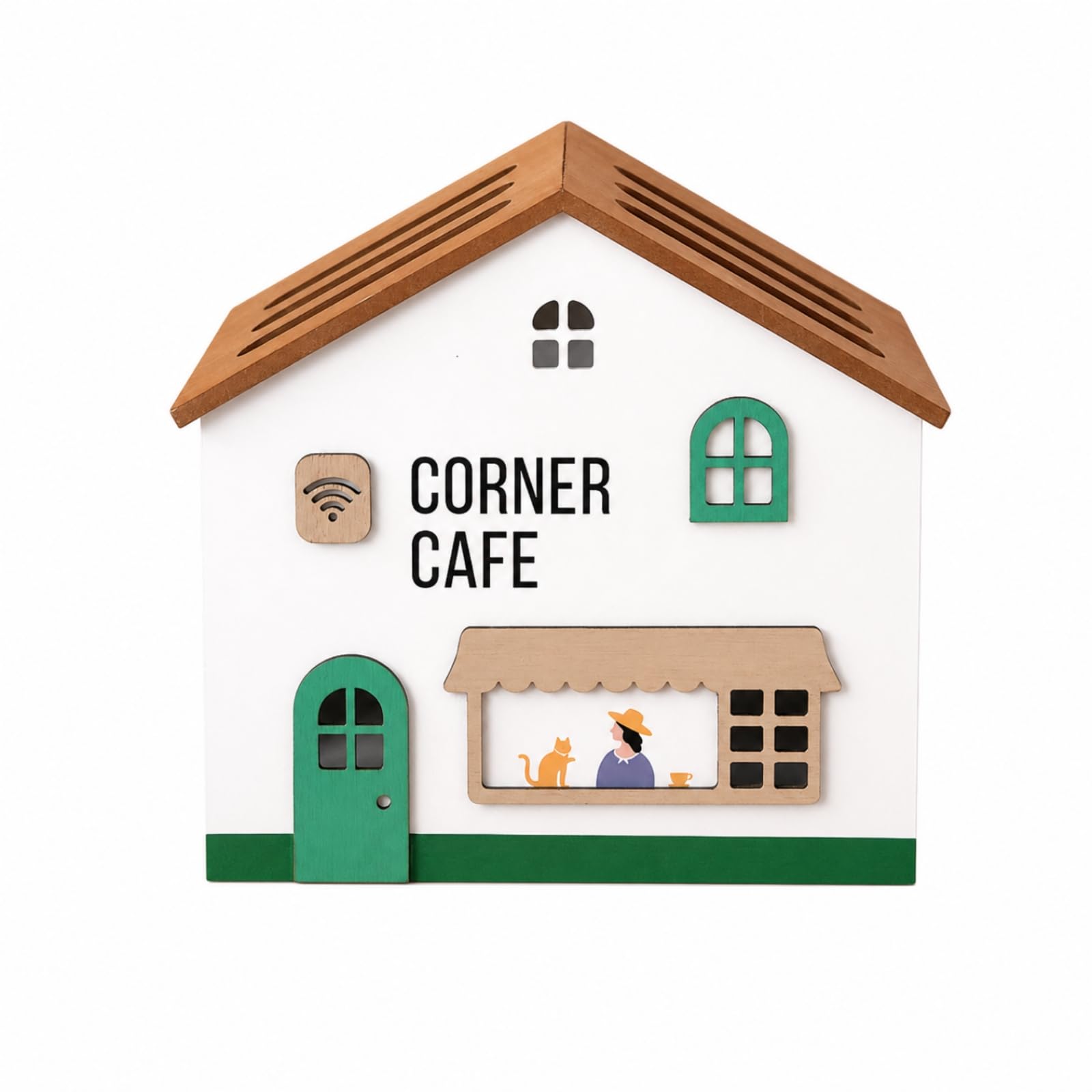 Scatola Organizer per Cavi Resistente | In Legno, Decorativo, Organizzatore per cavo Coperchio
