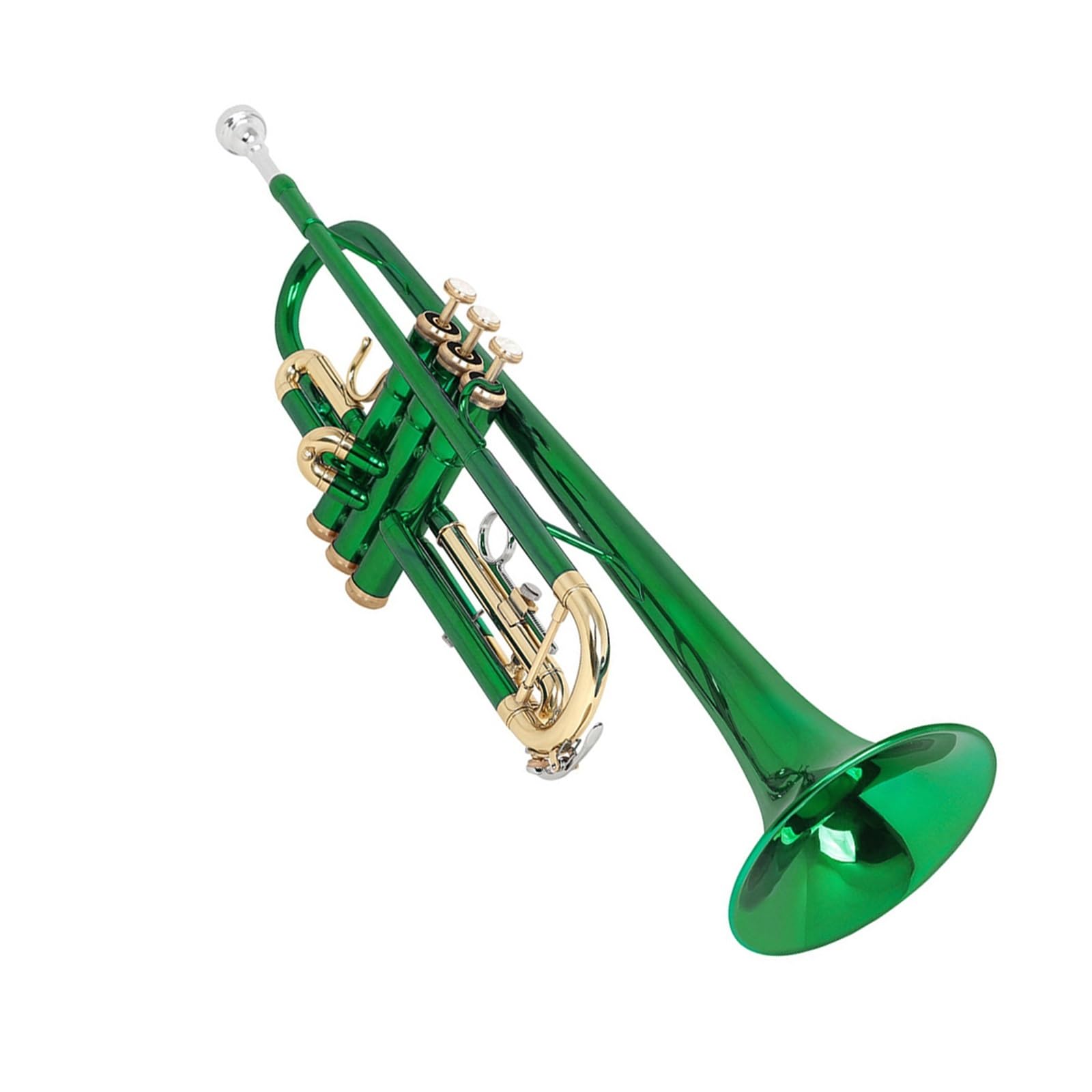 Trompette Verte en si bémol Instrument Professionnel pour débutant