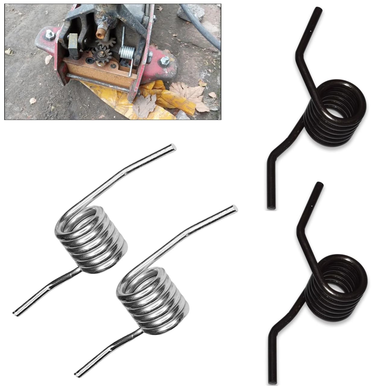 Zestaw 4 zapasowych podnośników hydraulicznych do podnośnika samochodowego, 3 tony, sprężyna naprężeniowa do wózków hydraulicznych, wytrzymały podnośnik podłogowy, niskoprofilowy, z kółkami, do