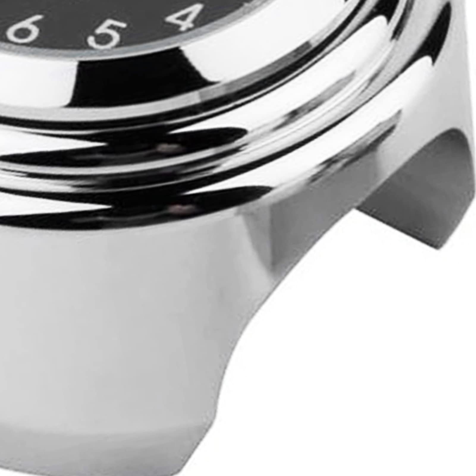 Auto Meter Kierownica Motocykla Zegar Chromowanie Precyzyjny Czas Wodoodporny Uchwyt na kierownicę ze Stopu Aluminium Zegarek