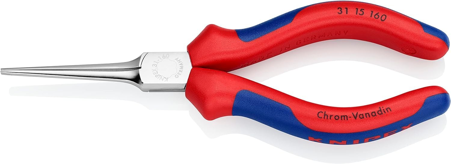 Knipex Nose pliers, 170 mm Overall, Straight Tip, 55mm Jaw