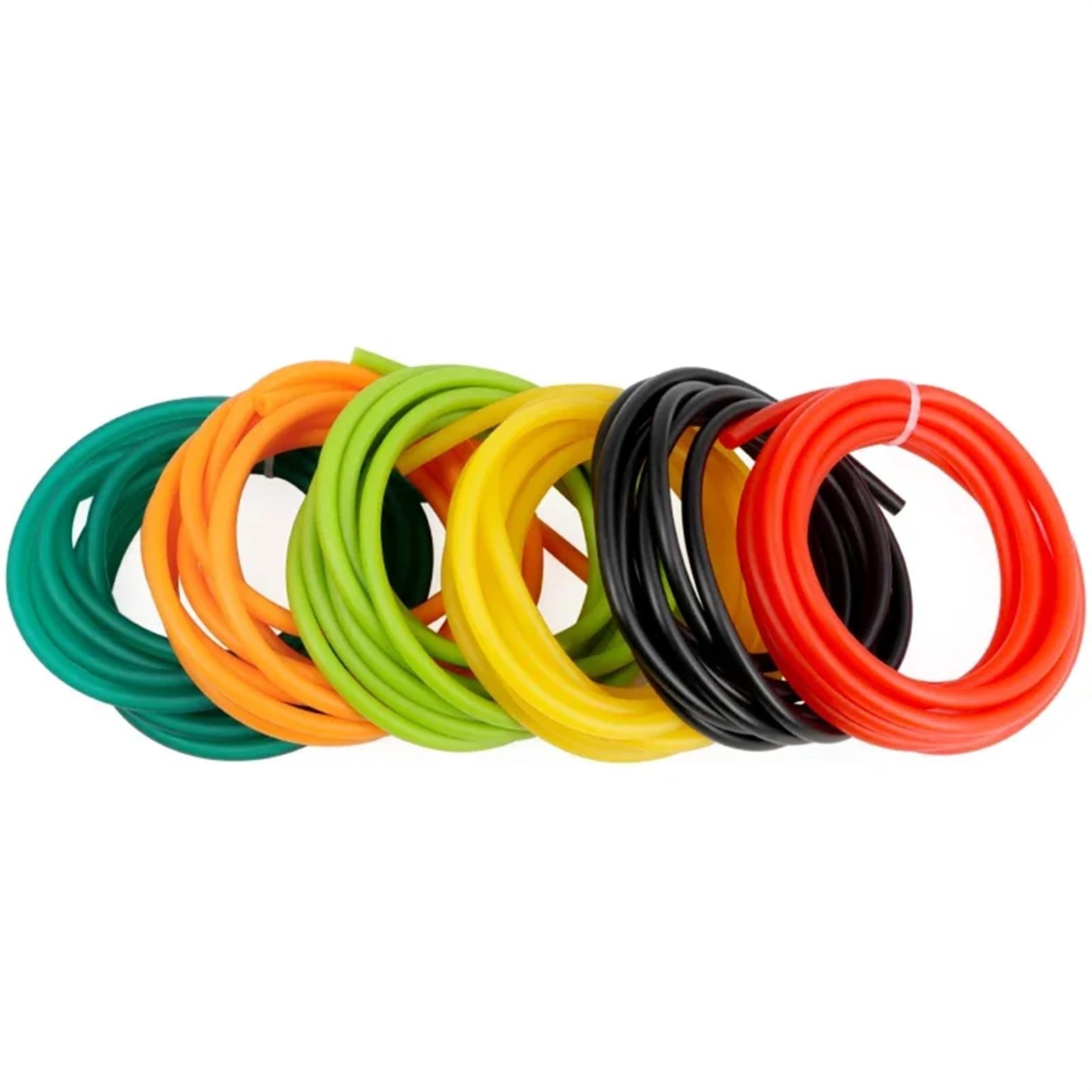 Tubo de Goma Mangueras de goma látex color IDxOD 1,6~10 mm banda elástica tubo alta resistencia(Yellow,10 METERS_ID 6MM X OD 10MM)