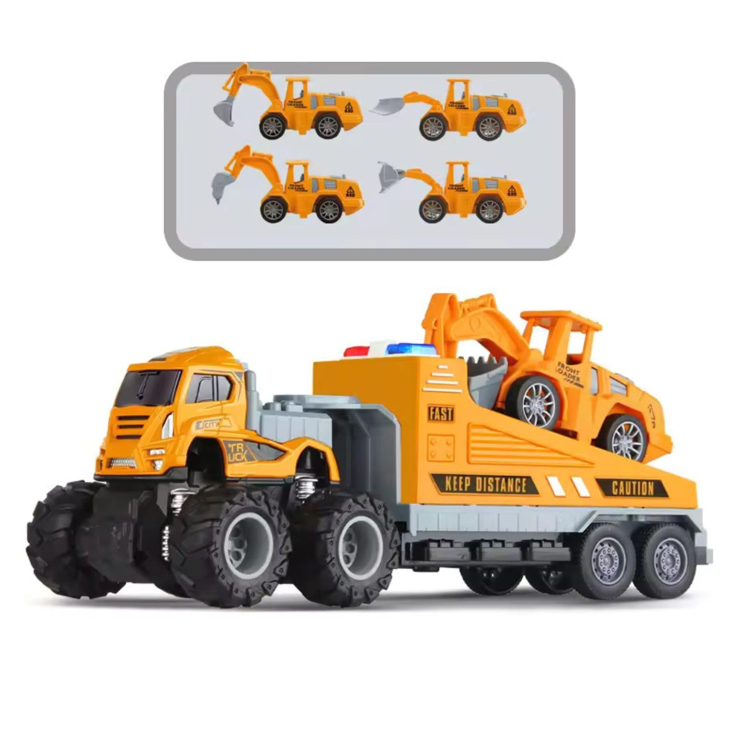 DEOXY 1:43 4WD Diecast Alloy Engineering Excavators and Trailer Trucks with FrictionPowered Miniature Car Vehicle Toy for Kids (Sent Any One Design Truck - NO Light & Sound) (B0DFYQT6RF) Amazon Price History, Amazon Price Tracker