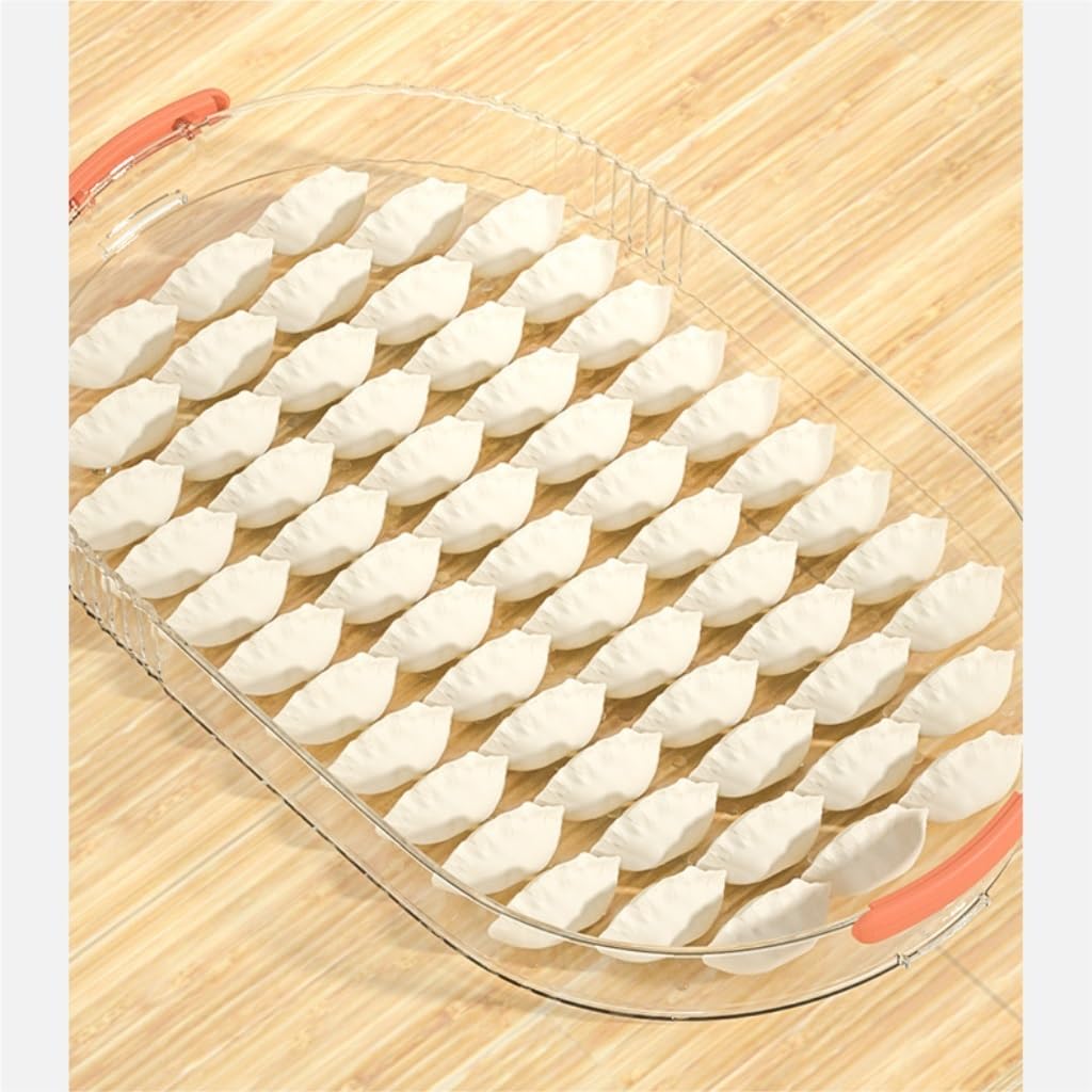 contenedor de Comida Caja de Dumpling for el hogar, Nevera, Caja Especial de conservación de Alimentos congelados, Caja de Almacenamiento de Dumpling congelada rápidamente 35 * 21 * 7CM