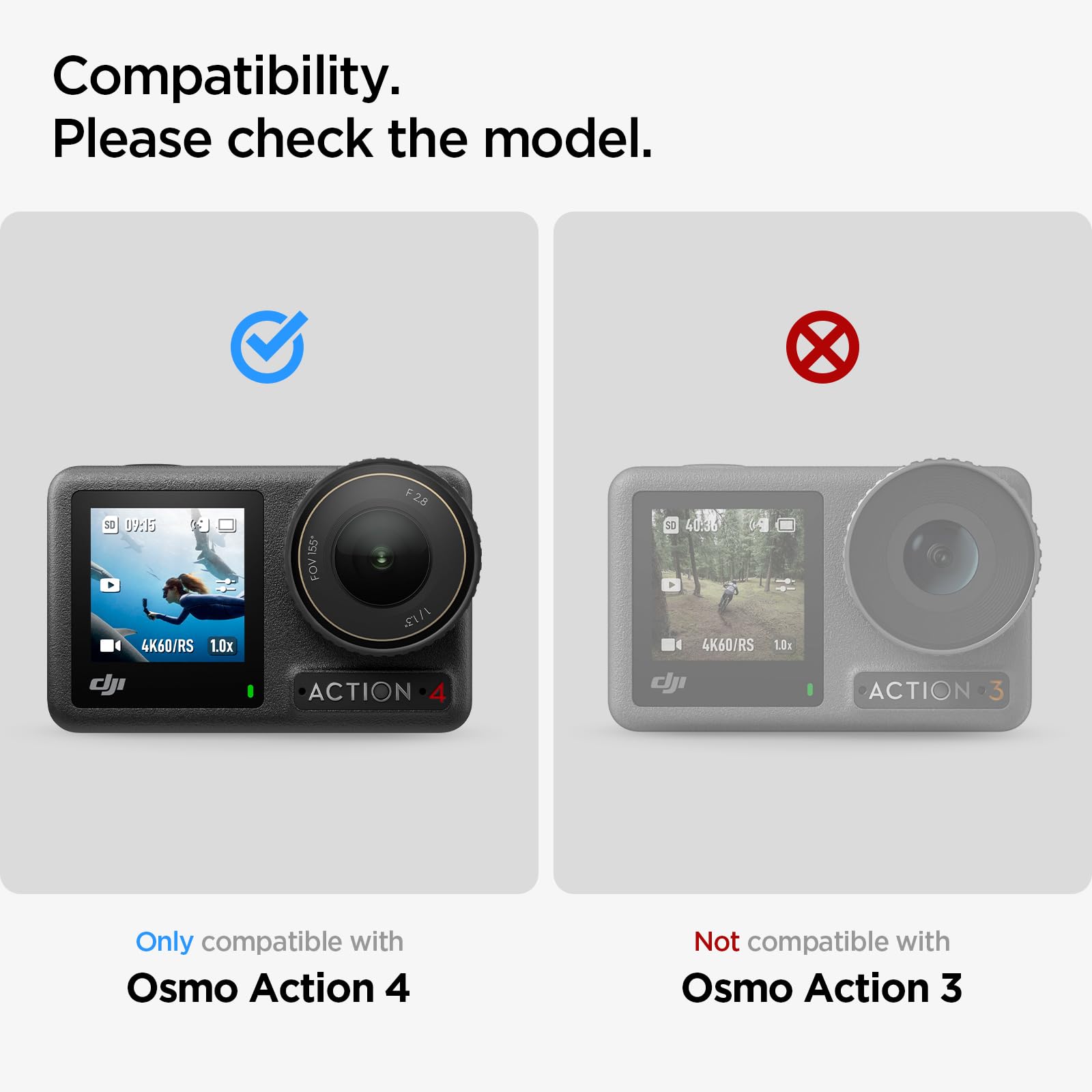 Amazon | Spigen ガラスフィルム DJI Osmo Action 4 用 ガラス及び 