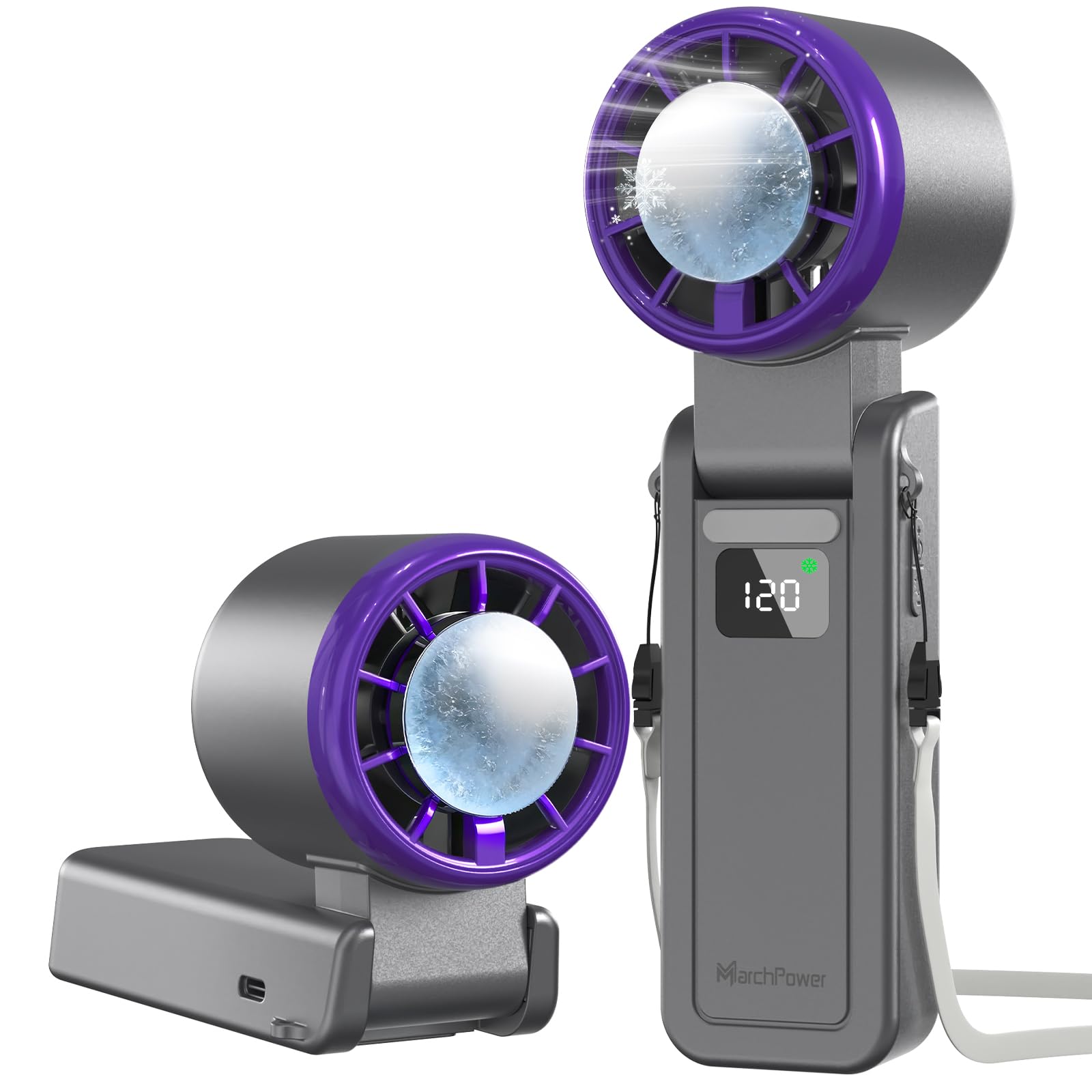 Ventilateur portable à main de haute qualité avec batterie 3600mAh durable