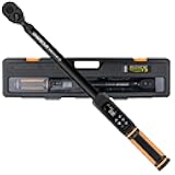 Uharbour Digital Torque Wrench 1/2 Drive, 2.2-147.5 Ft.lb, 1/2 Digital Torque Wrench ±1% Accuracy with Vibration, Buzzer and LED Alert, Suitable for Car, Motorcycle and Bicycle